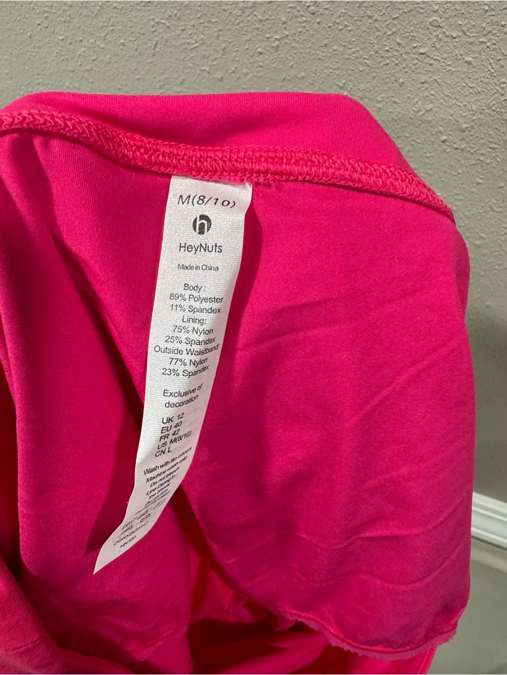 Hey Nuts Pink Athletic Shorts - Picture 6 of 6